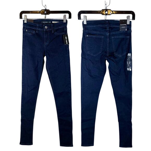 Blackheart Hot Topic NWT Women's Junior 0 Indigo Stingerette Super Skinny Jeans - Picture 2 of 10